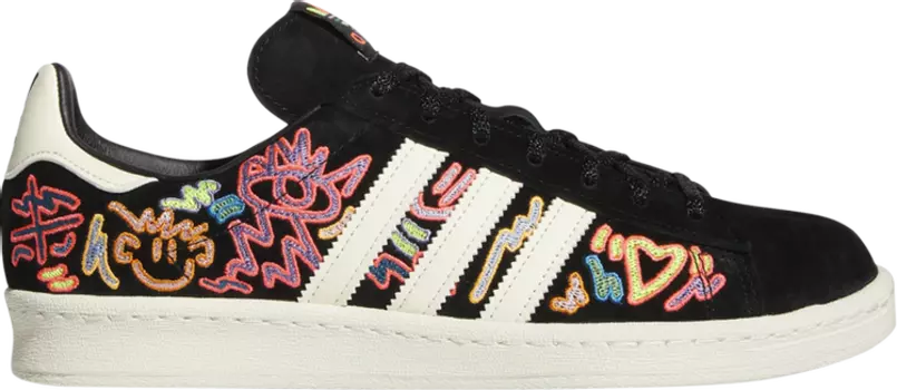 Кроссовки Adidas Kris Andrew Small x Campus 80s, белый