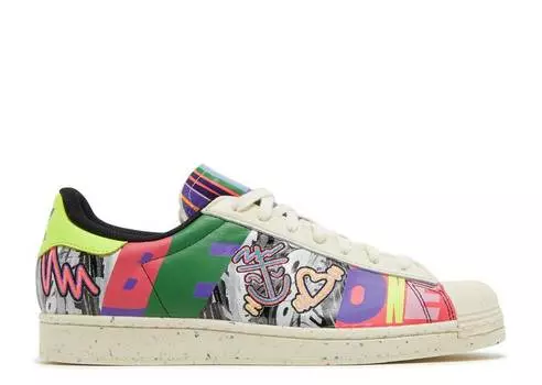 Кроссовки Adidas KRIS ANDREW SMALL X SUPERSTAR 'PRIDE', белый