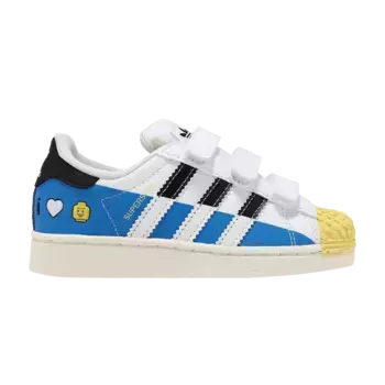 Кроссовки adidas LEGO x Superstar CF C I Love Lego - White Bright Blue, белый