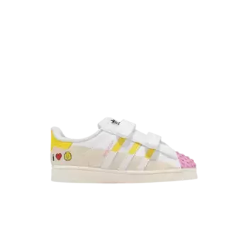 Кроссовки adidas LEGO x Superstar CF I I Love Lego - Pink, белый