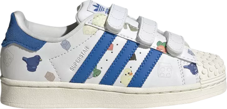 Кроссовки Adidas LEGO x Superstar CF J, белый