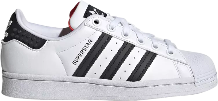 Кроссовки Adidas LEGO x Superstar J, белый