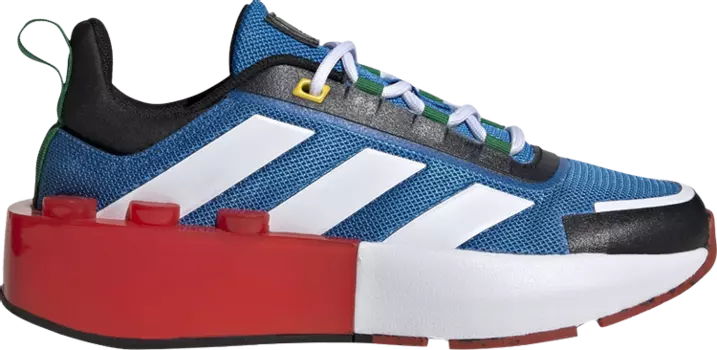 Кроссовки Adidas LEGO x Tech Runner Big Kid 'Shock Blue Red', синий