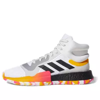 Кроссовки Adidas Marquee Boost 'White Black Active Gold', Белый