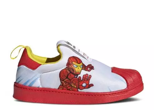 Кроссовки Adidas MARVEL X SUPERSTAR 360 J 'IRON MAN', белый