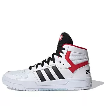 Кроссовки Adidas neo Entrap Mid 'White Black Red', Белый