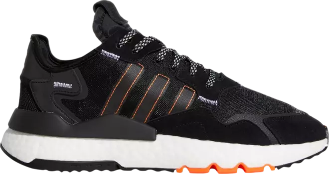 Кроссовки Adidas Nite Jogger 'Solar Orange', черный