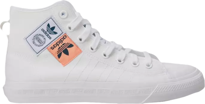 Кроссовки Adidas Nizza High RF, белый