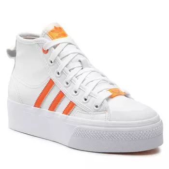 Кроссовки adidas NizzaPlatform Mid, белый