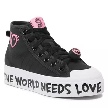 Кроссовки adidas NizzaPlatform Mid, черный