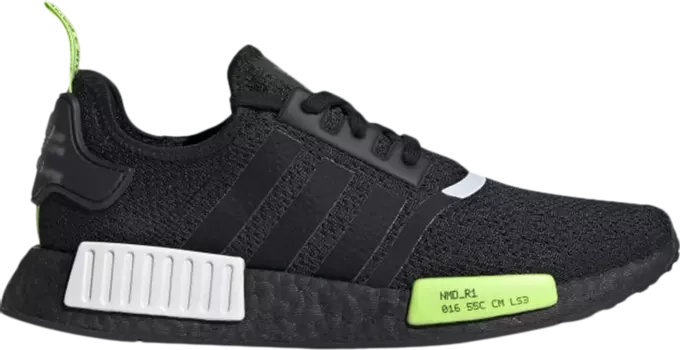 Кроссовки Adidas NMD_R1 'Black Signal Green', черный