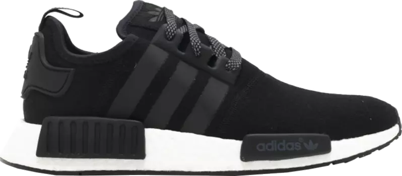 Кроссовки Adidas NMD_R1 'Black Wool', черный