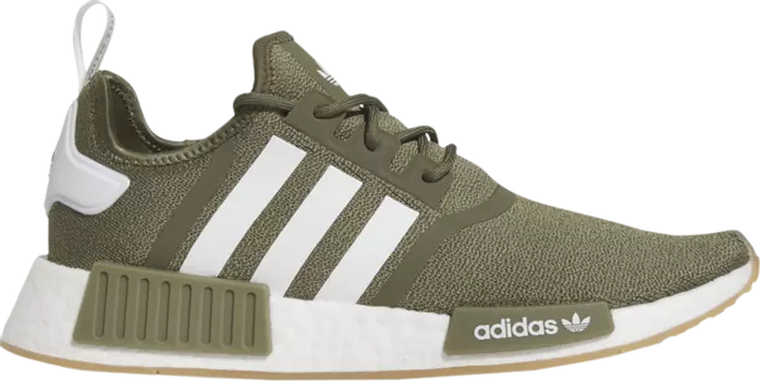 Кроссовки Adidas NMD_R1 'Olive Strata', зеленый