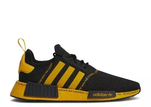 Кроссовки Adidas NMD_R1 'BLACK COLLEGIATE GOLD', черный