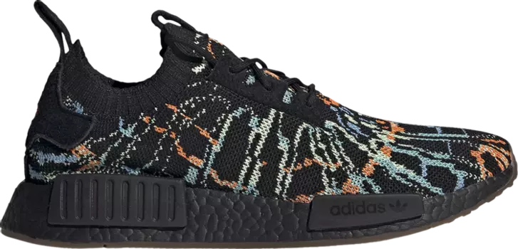 Мужские кроссовки Adidas NMD R1 Primeknit, черный/разноцветный