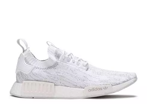 Кроссовки Adidas NMD_R1 PRIMEKNIT 'CLOUD WHITE', белый