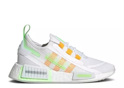 Кроссовки Adidas NMD_R1 SPECTOO J 'WHITE SIGNAL GREEN', белый