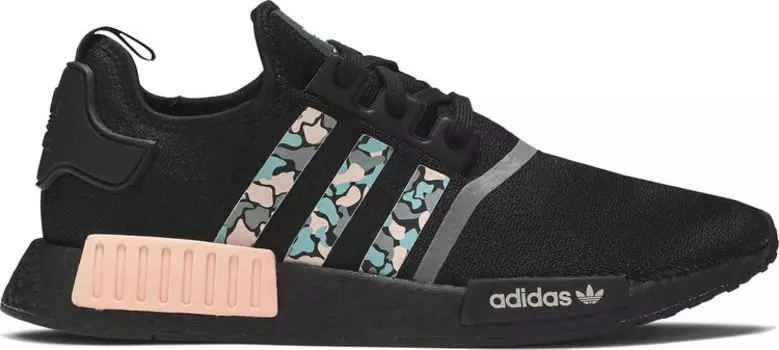 Кроссовки Adidas NMD_R1 STLT Primeknit 'Aqua Pink Camo', черный