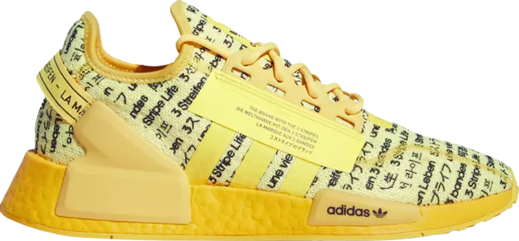 Кроссовки Adidas NMD_R1 V2 'All Over Print', желтый
