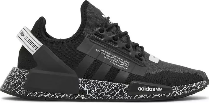 Кроссовки Adidas NMD_R1 V2 'Crackled - Black Carbon', черный