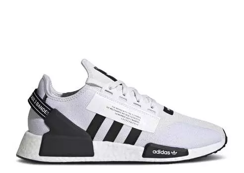 Кроссовки Adidas NMD_R1 V2 'CLOUD WHITE CORE BLACK', белый