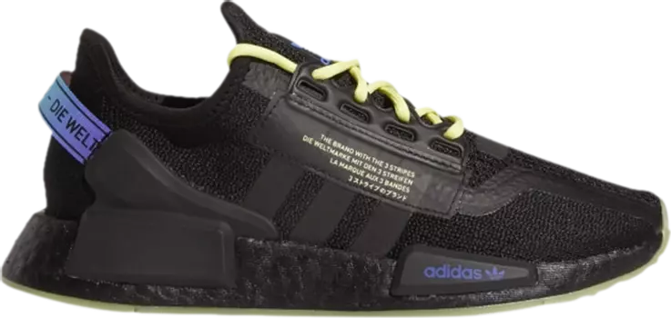 Кроссовки Adidas NMD_R1 V2 J 'Black Sonic Ink', черный