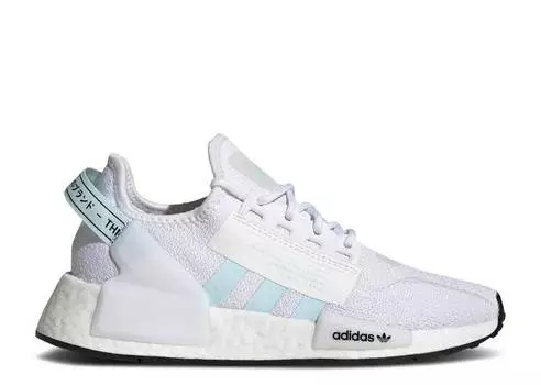 Кроссовки Adidas NMD_R1 V2 J 'WHITE ALMOST BLUE', белый