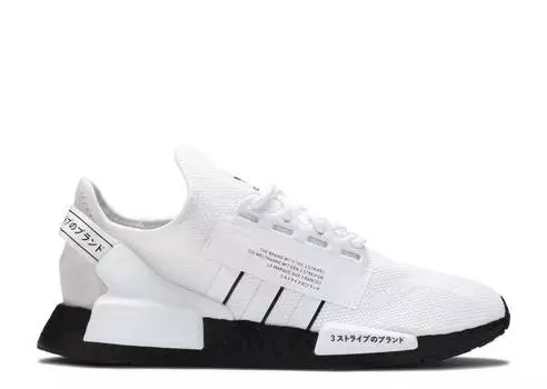 Кроссовки Adidas NMD_R1 V2 'WHITE BLACK', белый