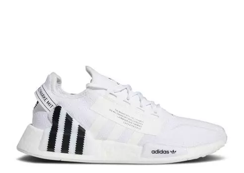 Кроссовки Adidas NMD_R1 V2 'WHITE BLACK', белый