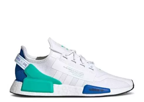 Кроссовки Adidas NMD_R1 V2 'WHITE CYAN', белый