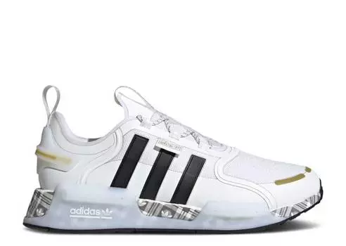 Кроссовки Adidas NMD_R1 V3 'WHITE GOLD PLAID', белый