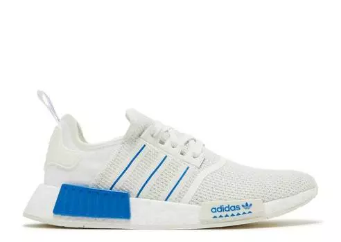 Кроссовки Adidas NMD_R1 'WHITE BLUE BIRD', белый