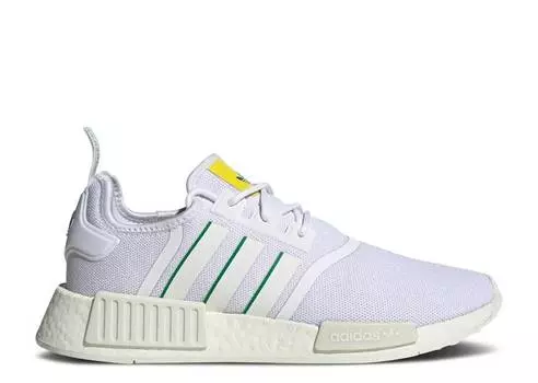 Кроссовки Adidas NMD_R1 'WHITE GREEN', белый