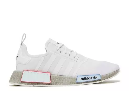 Кроссовки Adidas NMD_R1 'WHITE GREY', белый