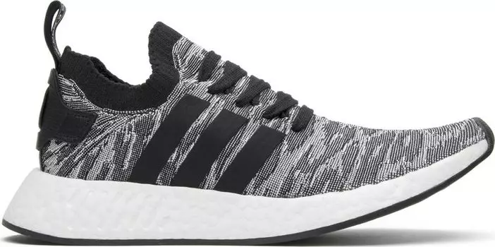Мужские кроссовки Adidas NMD R2 Primeknit, черный/серый/белый