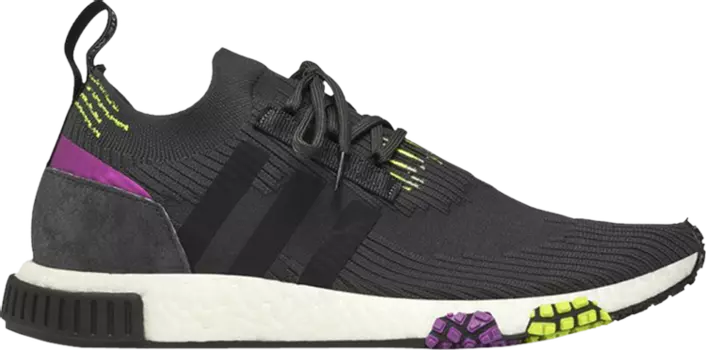 Кроссовки Adidas NMD_Racer PK 'Carbon Solar Yellow Purple', черный