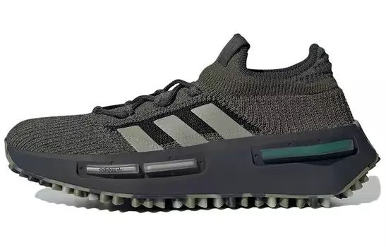 Кроссовки Adidas NMD_S1 'Focus Olive Carbon' Adidas Originals, оливково-зеленый