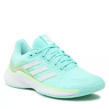 Кроссовки adidas NovaflightVolleyball Shoes, бирюзовый