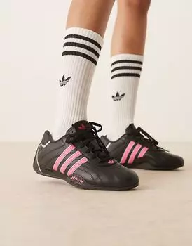 Кроссовки Adidas Originals AdiRacer Low черного и розового цвета
