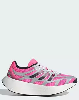 Кроссовки Adidas Originals Adizero aruku в ярко-розовом цвете / серебристый металлик /