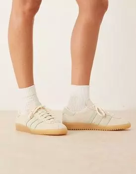 Кроссовки Adidas Originals Bermuda кремового и светло-зеленого цветов