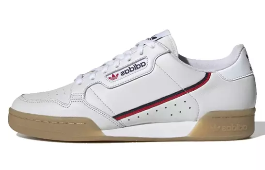 Кроссовки Adidas Originals Continental Unisex, белый/коричневый/красный