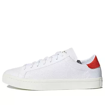 Кроссовки Adidas originals Courtvantage Casual Unisex, белый/красный