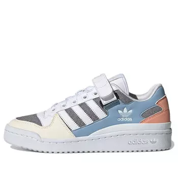 Кроссовки Adidas originals Forum Low Wear-resistant Non-Slip Casual Skateboarding Shoes White Blue Gray, Многоцветный