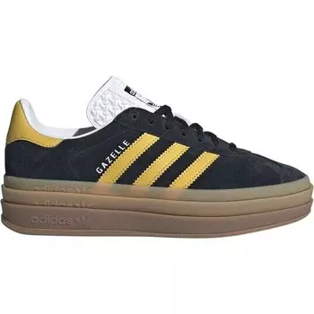 Кроссовки adidas Originals Gazelle Bold женские, цвет Schwarz/Gold/Wei
