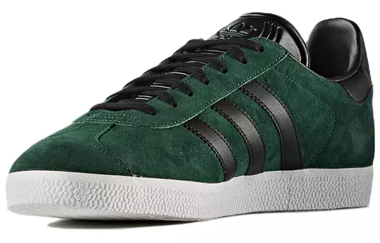 Кроссовки Adidas Originals Gazelle Skateboarding Unisex, темно-зеленый/черный