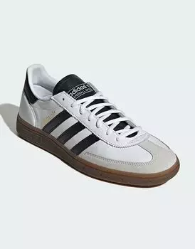 Кроссовки Adidas Originals Handball в цвете «облачно-белый» / «основной черный» / «резинка»