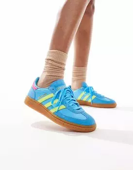 Кроссовки Adidas Originals Handball в сине-желтом и розовом цветах