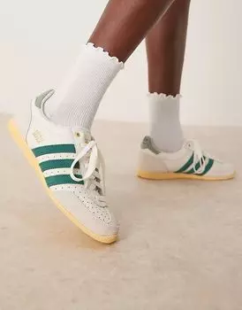 Кроссовки Adidas Originals Japan белого и зеленого цвета