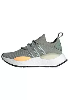 Кроссовки adidas Originals ORIGINALS NMD_W1, серебристо-зеленый, цвет silver green silver pebble acid orange